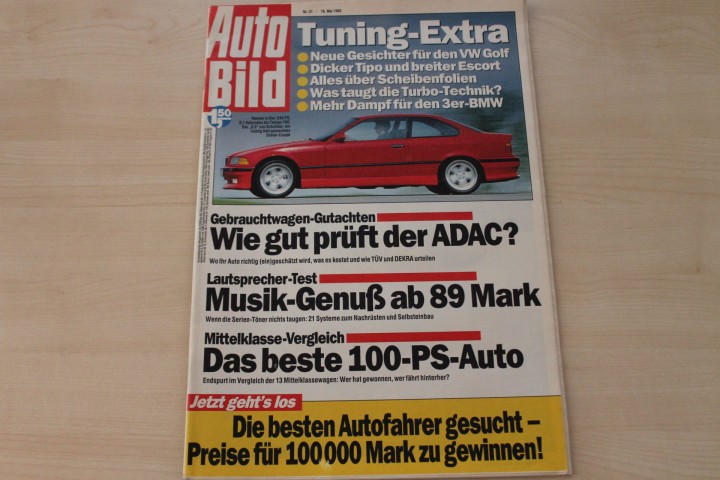 Deckblatt Auto Bild (21/1992)